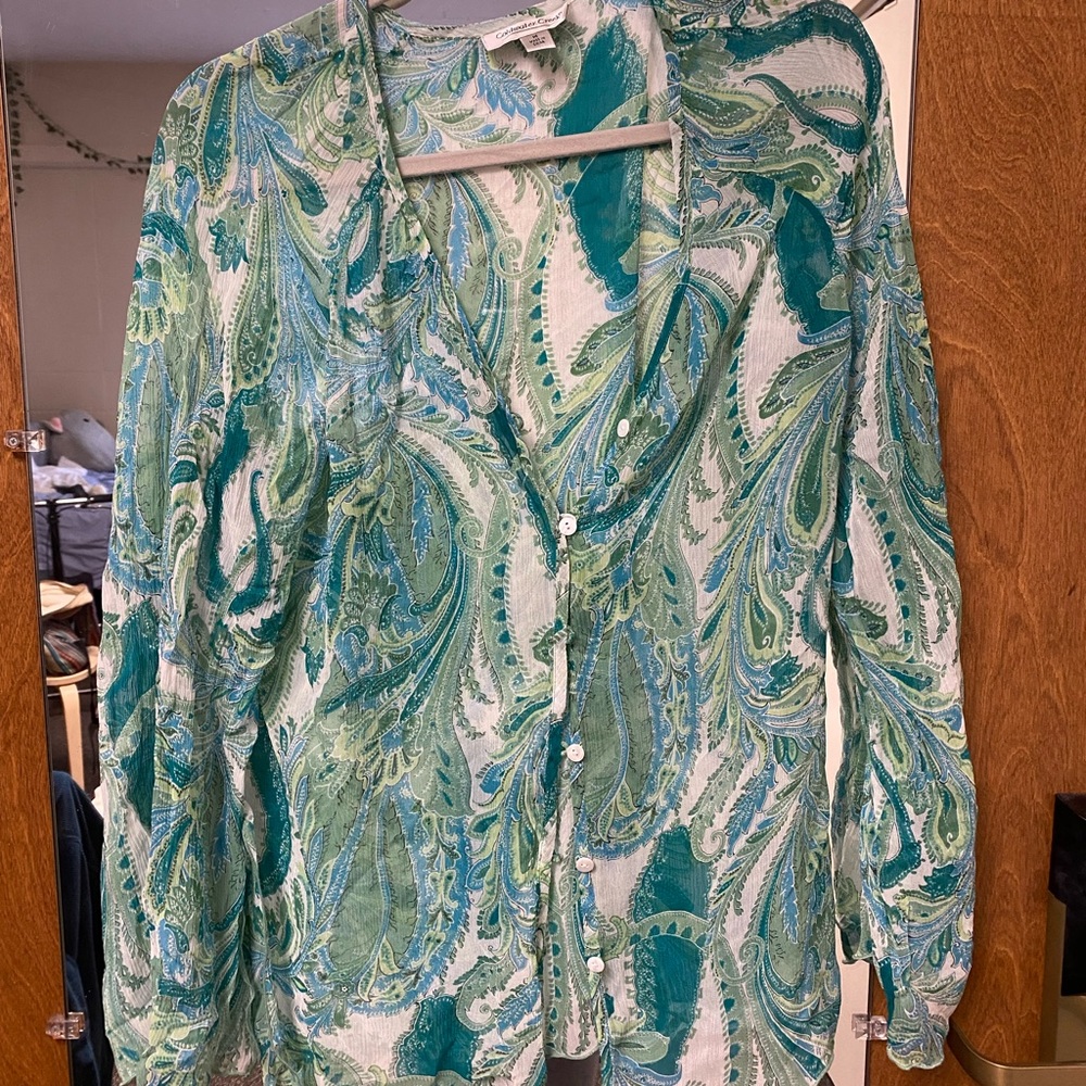 Sheer Button Up